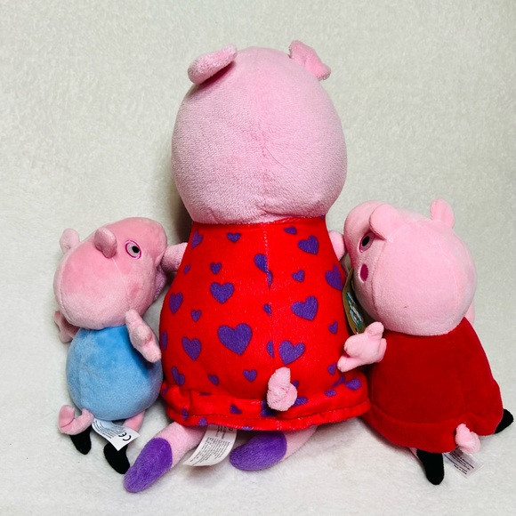 Peppa Pig Plush Toys I Love You George Pig Mini Peppa - Picture 6 of 8